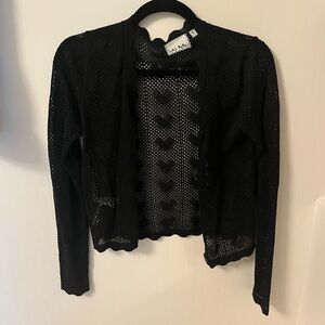 Las Pepas Black Heart Cardigan